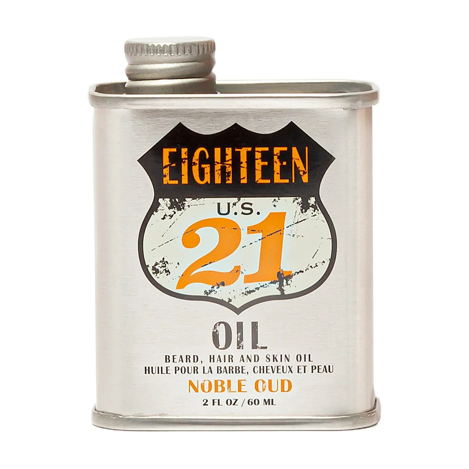 Чоловіча олія для бороди, волосся та шкіри 18.21 Man Made Beard, Hair And Skin Oil, Noble Oud, 60 мл
